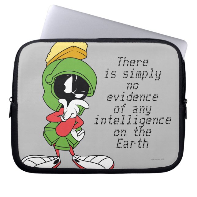 FUNDA PARA PORTÁTIL MARVIN EL PENSAMIENTO MARTIAN™ (Frente)