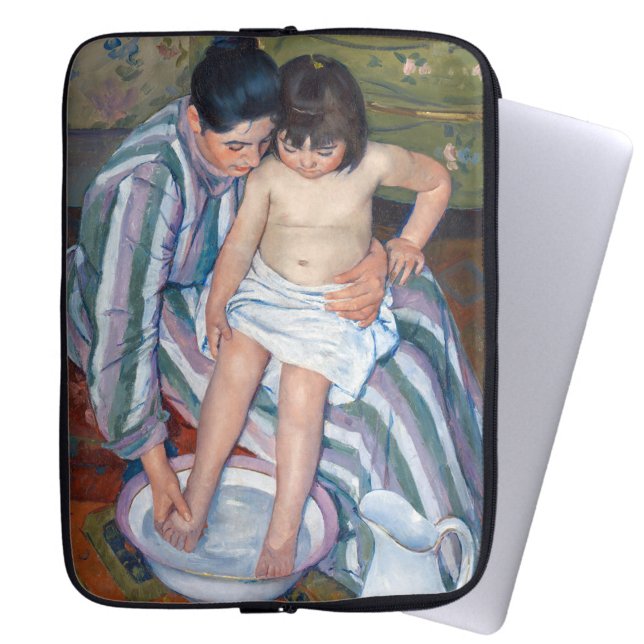 Funda Para Portátil Mary Cassatt - El baño del niño / El baño (Subido por el creador)