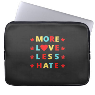 Funda Para Portátil Más amor menos odio gracioso