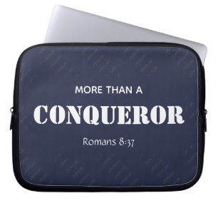 Funda Para Portátil MÁS QUE UN CONQUERIDOR Cristiano Motivacional