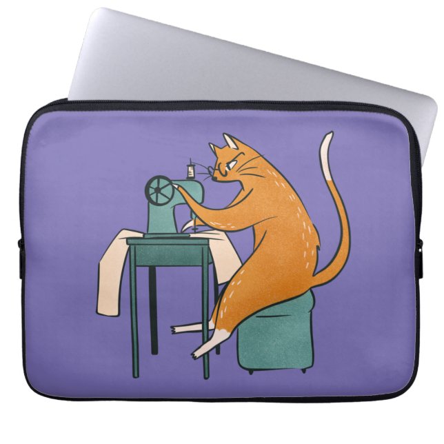 Funda Para Portátil Masaje de gatos vintage (Frente)