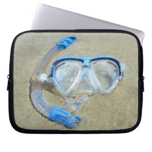 Funda Para Portátil Máscara de buceo en la manga de la laptop de arena