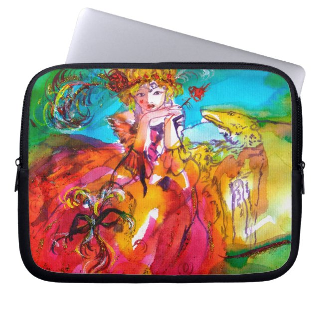 Funda Para Portátil Máscara de carnaval de MIRANDOLINA / Veneciana (Frente)