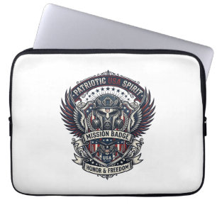 Funda Para Portátil Máscara Patriótica Guardia Libertad Militar Inspir