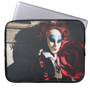 Funda Para Portátil Máscara roja de carnaval en Venecia, Italia