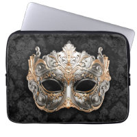 Máscara Veneciana de Mascarada en Plata