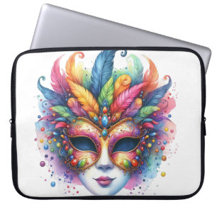 FUNDA PARA PORTÁTIL MÁSCARA Y CARACTERÍSTICAS DEL COLOR DE AGUA PASTEL