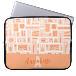 Funda Para Portátil Material de arte personalizado Monograma de patrón