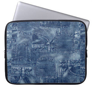 Funda Para Portátil Material de denim,