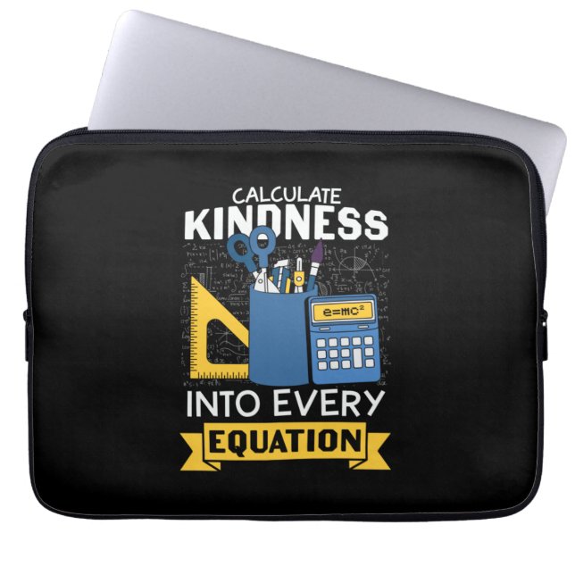 Funda Para Portátil Math Teacher calcula amabilidad (Frente)
