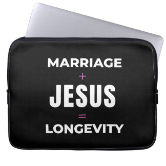 Funda Para Portátil Matrimonio + Jesús = Longevidad