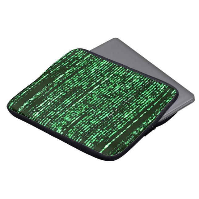 Funda Para Portátil Matrix code Be a warrior againt the system  (Superior anverso)