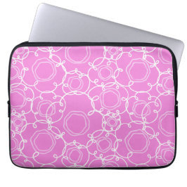 Funda Para Portátil Matriz floral abstracta (rosa suave) Arte fino