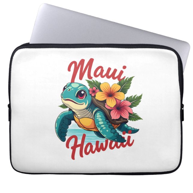 Funda Para Portátil Maui Hawaii T Shirt Chica Women Niños Sea Turtle H (Frente)