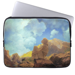 Funda Para Portátil Maxfield Parrish Mañana 1922 Nube Azul Arte Fino