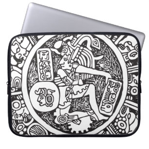 Funda Para Portátil Mayan circle, Mexican hieroglyph(Maya)