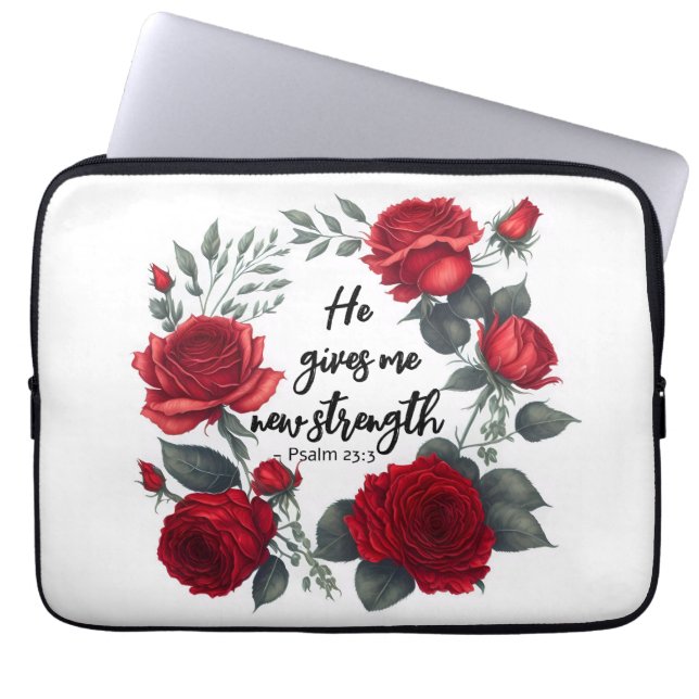 Funda Para Portátil Me Da Una Nueva Fuerza (Frente)