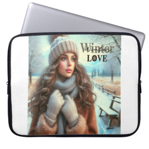 Funda Para Portátil Me encanta el invierno