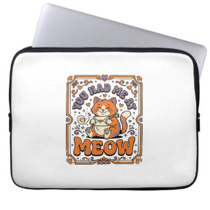 Funda Para Portátil Me Tenías En Miau Gato Amor De San Valentín Vintag