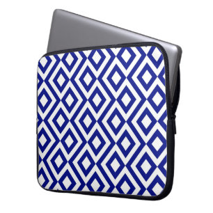 Funda Para Portátil Meander azul y blanco