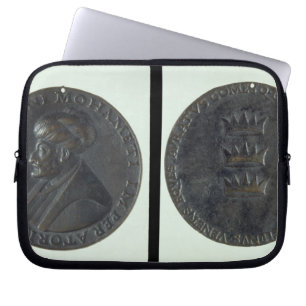 Funda Para Portátil Medalla del retrato, sultán de representación