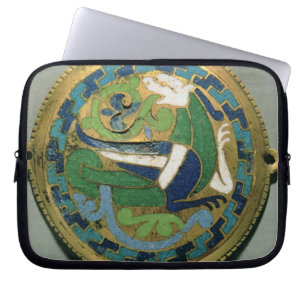 Funda Para Portátil Medallón que representa un dragón, francés, de