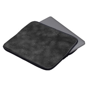 Funda Para Portátil Medias con rayas de purpurina negras falsas