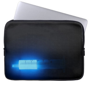 Funda Para Portátil Medicina, luminiscencia azul