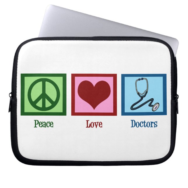 Funda Para Portátil Médicos del amor de la paz (Frente)