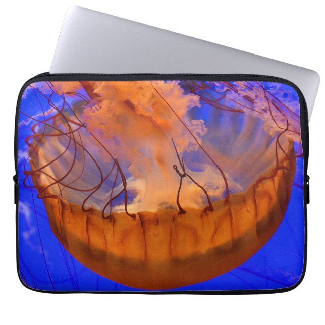 Funda para portátil Medusa Naranja | Estuche Tech  (Frente)