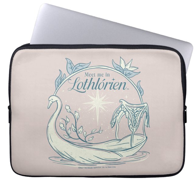 Funda Para Portátil Meet me in LOTHLORIEN™ - Swan Boat (Frente)