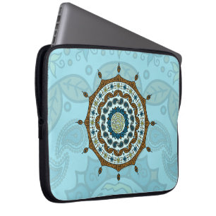 Funda Para Portátil Mehndi Fantasy Copper Laptop Sleeve