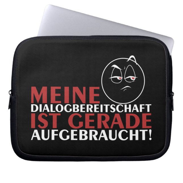 Funda Para Portátil ¡Meine Dialogbereitschaft ist gerade aufgebraucht! (Frente)