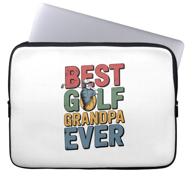 Funda Para Portátil Mejor Abuelo de Golf (Frente)