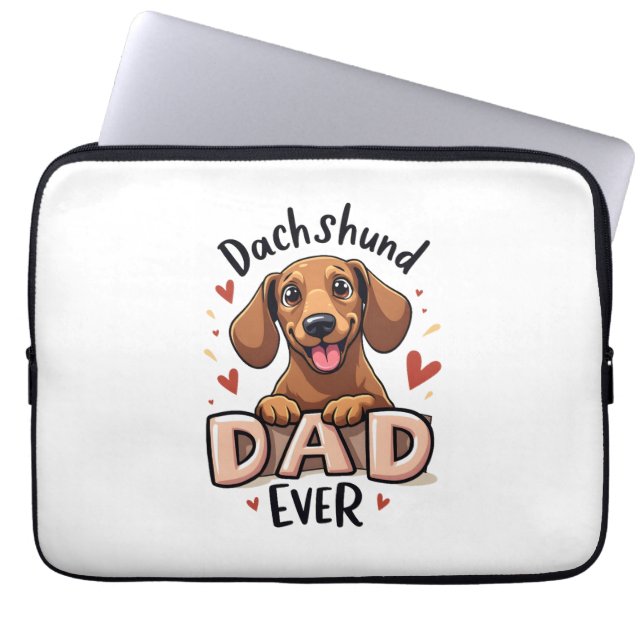 Funda Para Portátil Mejor Dachshund Dad Ever T Shirt (Frente)