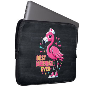 Funda Para Portátil Mejor Nursemingo Enfermero de Enfermeras Flamingo 