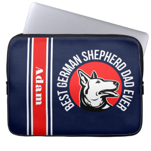 Funda Para Portátil Mejor Pastor Alemán Personalizado De Papá
