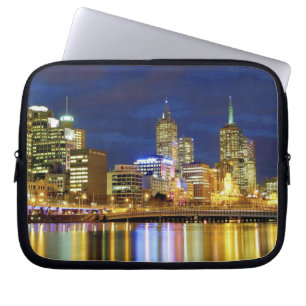 Funda Para Portátil Melbourne, Australia. Las vistas nocturnas del 2