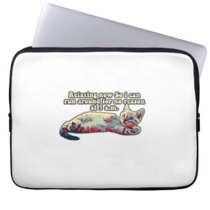 Funda Para Portátil Meme de gato enojado para gatos y amantes del gato