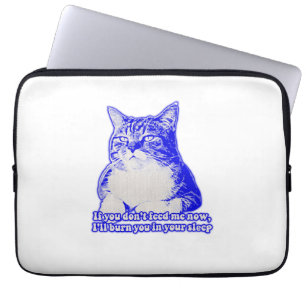 Funda Para Portátil Meme de gato enojado para los amantes de los gatos