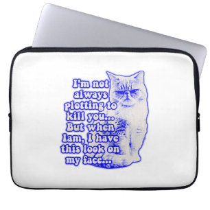 Funda Para Portátil Meme de gato gracioso para propietarios de gatos y