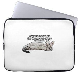 Funda Para Portátil Meme divertido de gato enojado para dueños y amant