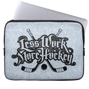 Funda Para Portátil Menos trabajo más hockey