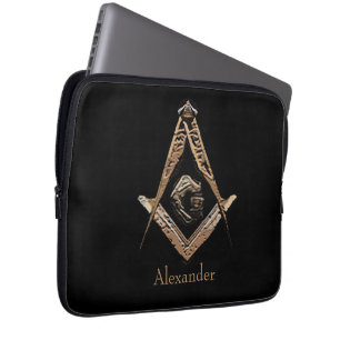 Funda Para Portátil Mentes masónicas (dorado)