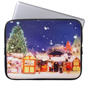 Funda Para Portátil Mercado de Navidades de Tallin.