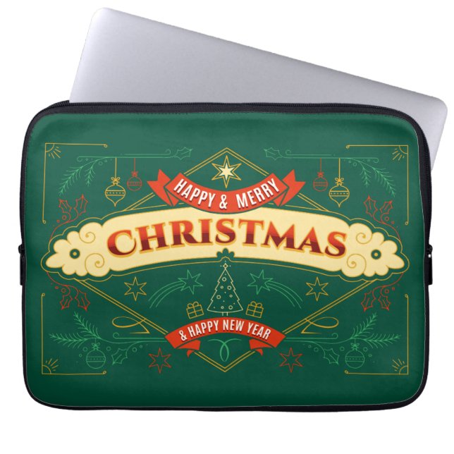 Funda Para Portátil Merry Squishmas (Frente)