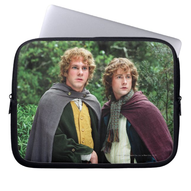 Funda Para Portátil Merry y Peregrin (Frente)