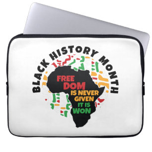 Funda Para Portátil Mes de la Historia Negra La libertad nunca se da, 