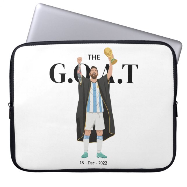 Funda Para Portátil Messi Campeón del Mundo  (Frente)
