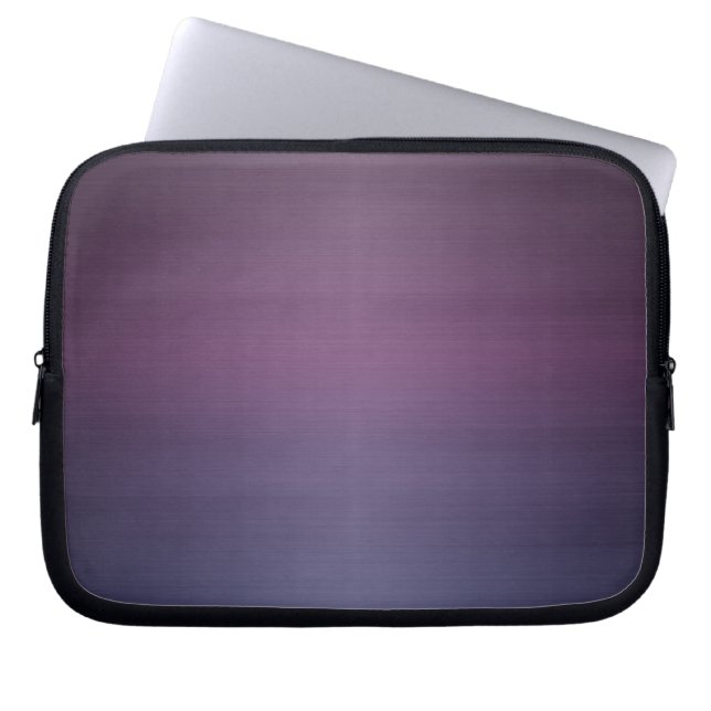 Funda Para Portátil Metal Cepillado Morado (Frente)